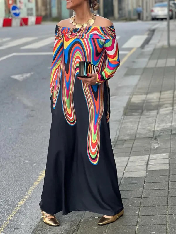 HYACINTH - CLASSIC MULTICOLOR MAXI DRESS