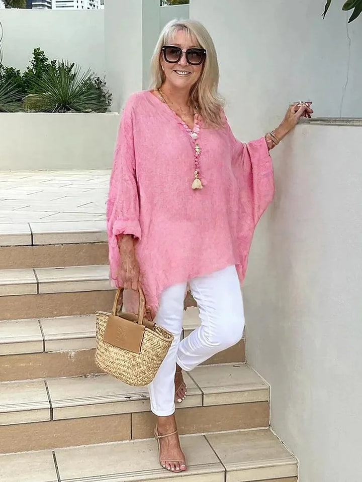 ADIRA – BASIC SOLID LONG SLEEVE SHIRT