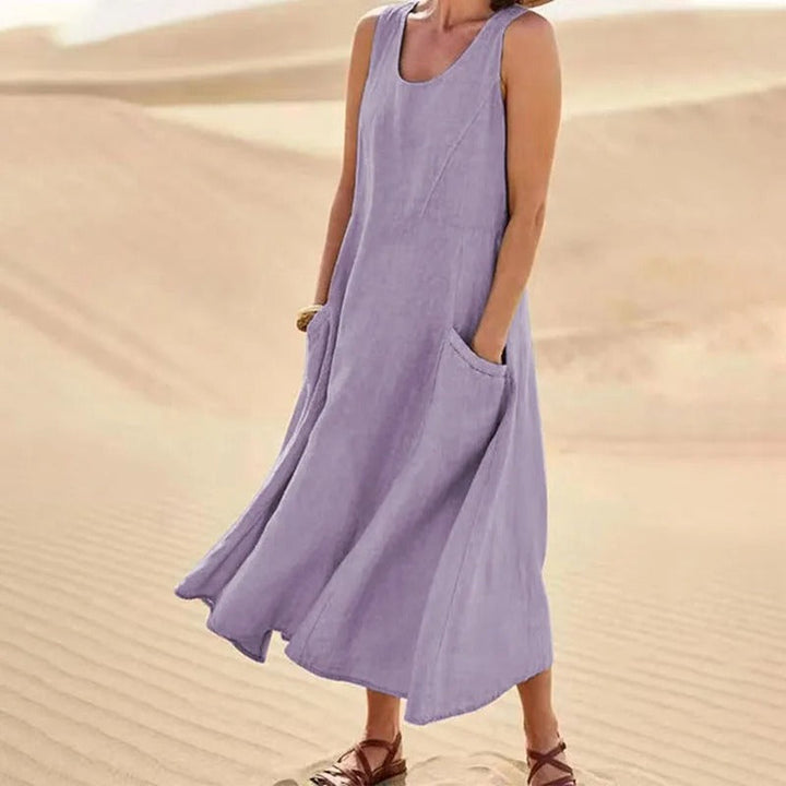LYSARA – SUMMER LINEN DRESS