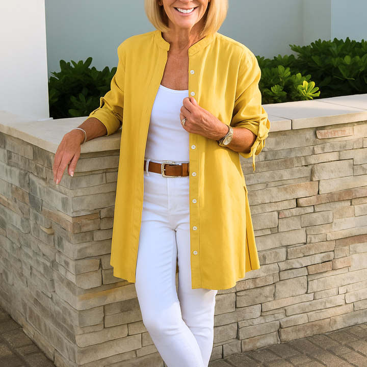 Louise™ | Elegant shirt blouse with bow sleeves