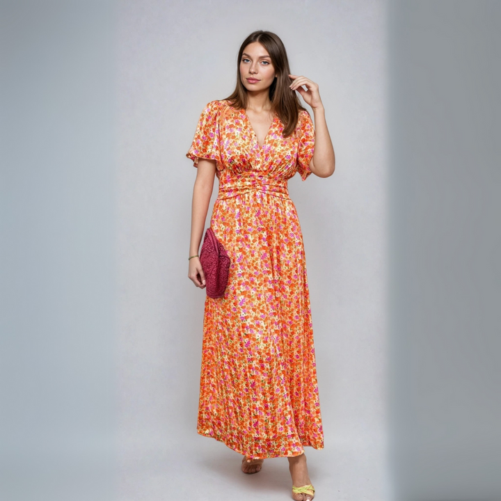 Pauline – Long Dress with Floral Print