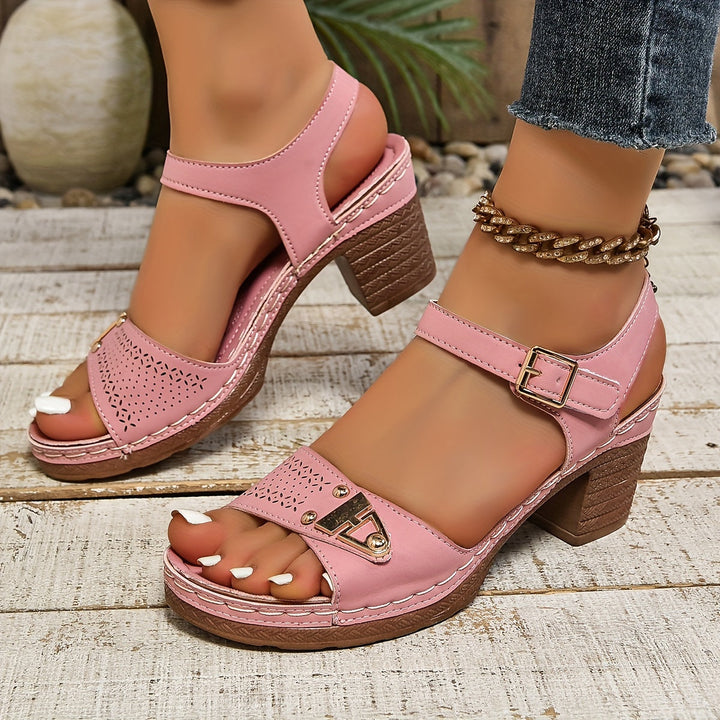 Adelina Comfort Buckle Sandals - Secure support