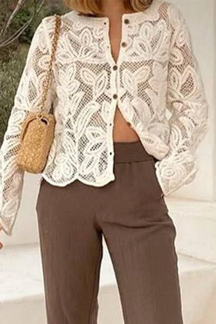 AMANI – CASUAL DAILY HOLLOW OUT BUTTONED OUTERWEAR