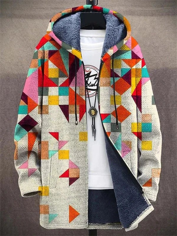 Victoria - Colourblock Knit Sweater Jacket