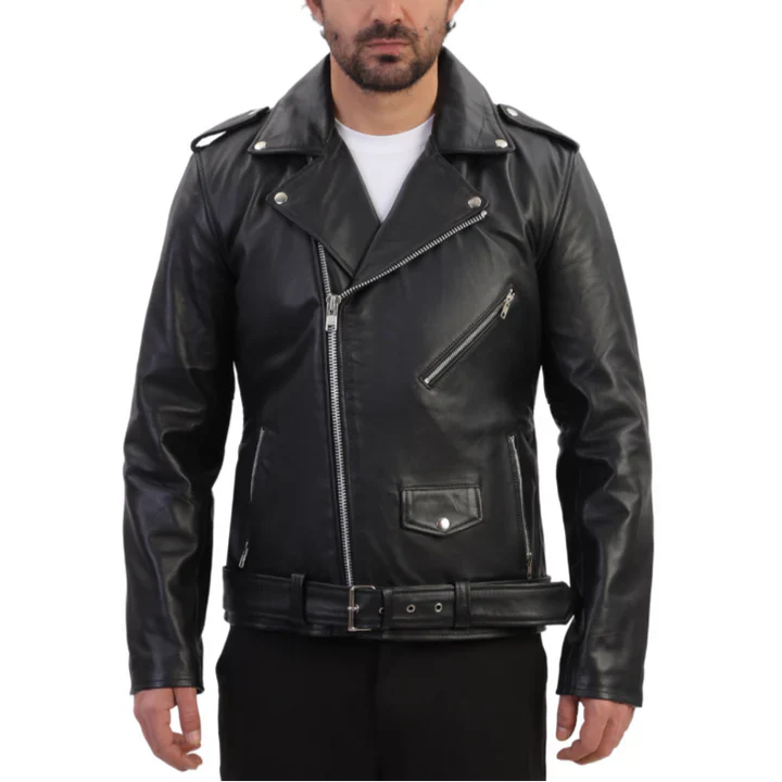 RAY – CLASSIC LEATHER BIKER JACKET