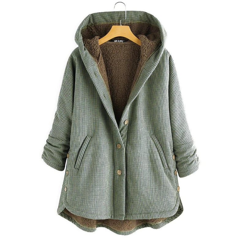 Dulce - Checked Hooded Coat