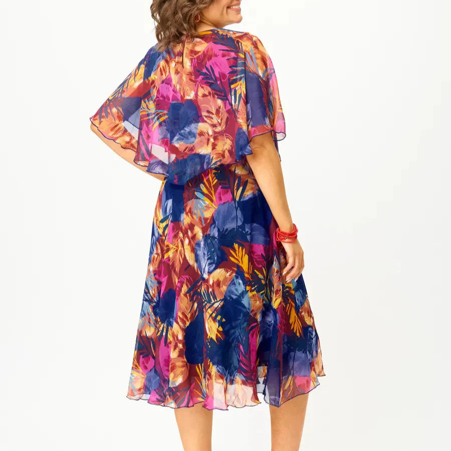 AYALA – COMFORTABLE PLUS SIZE CHIFFON DRESS