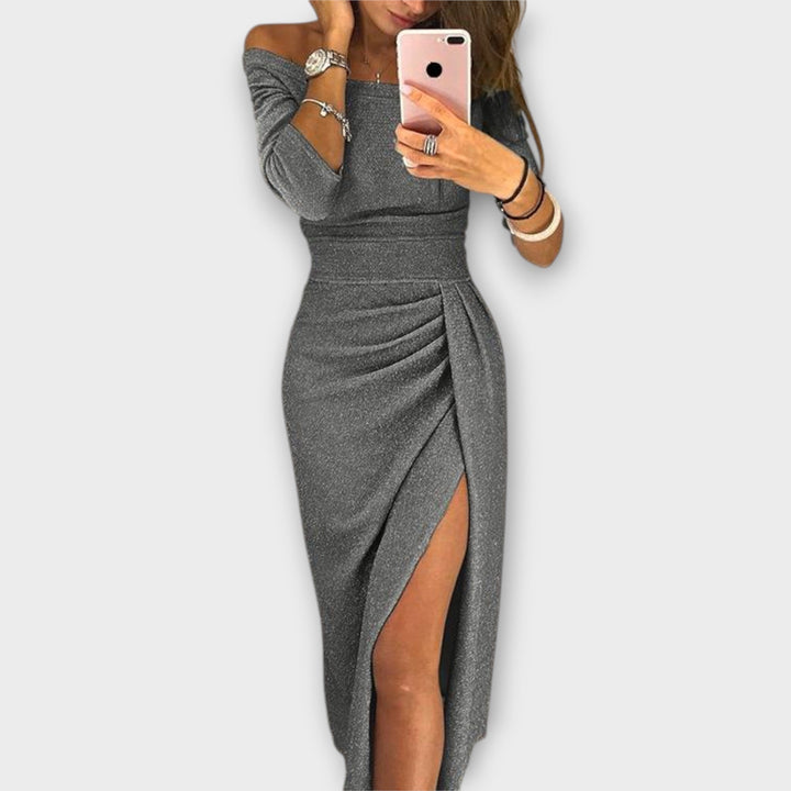 Amelia | Elegant Off-Shoulder Dress