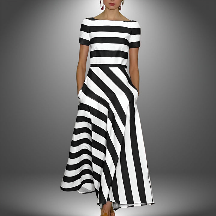 Striped Long Dress for Women