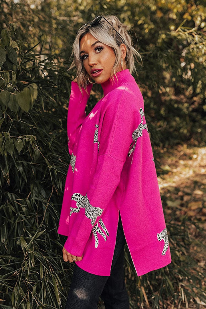 VIDA – CASUAL VINTAGE TIGER & LEOPARD PRINT TOP