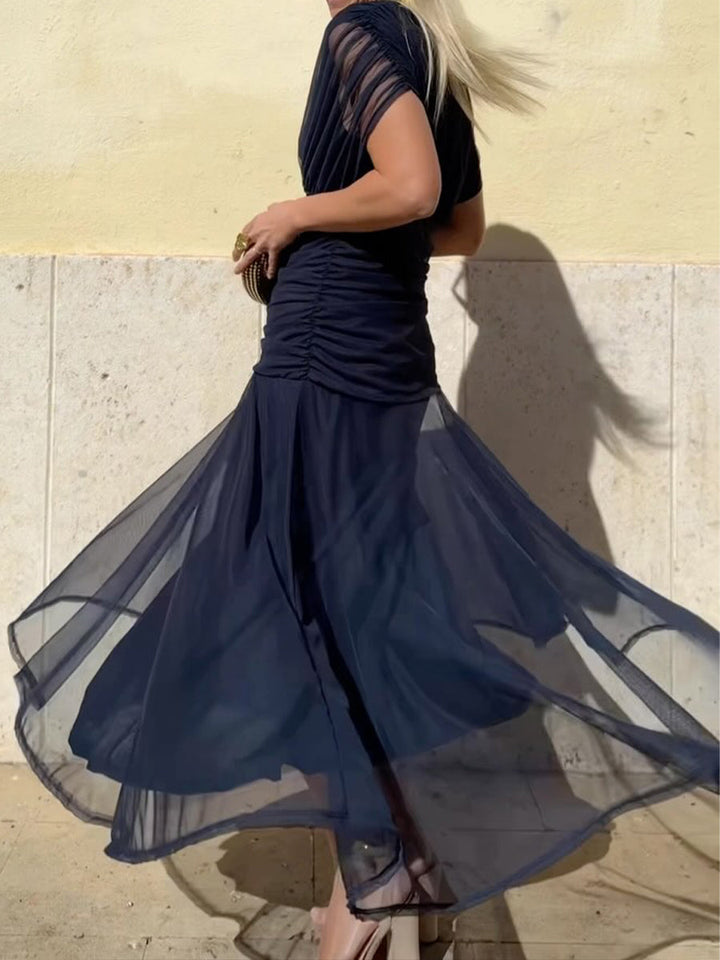 VELISSE – ELEGANT FLOWING MIDI DRESS