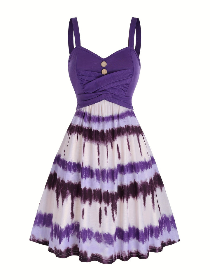 Gisele - Comfortable Tie-Dye Sleeveless Summer Dress
