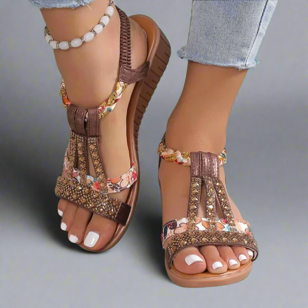 Galina - Vintage Tassel Boho Sandals