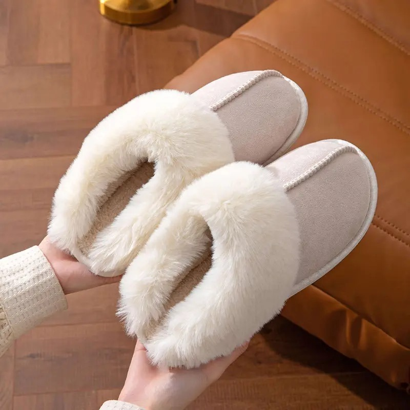 CHIOMA – NON SLIP FUR SLIPPERS FOR WINTER