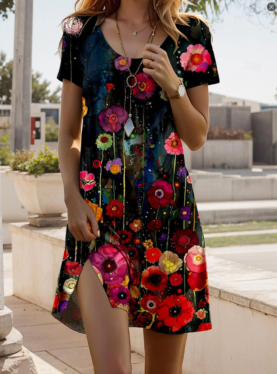 Mabel - Trendy Ethnic Printed Summer Dress