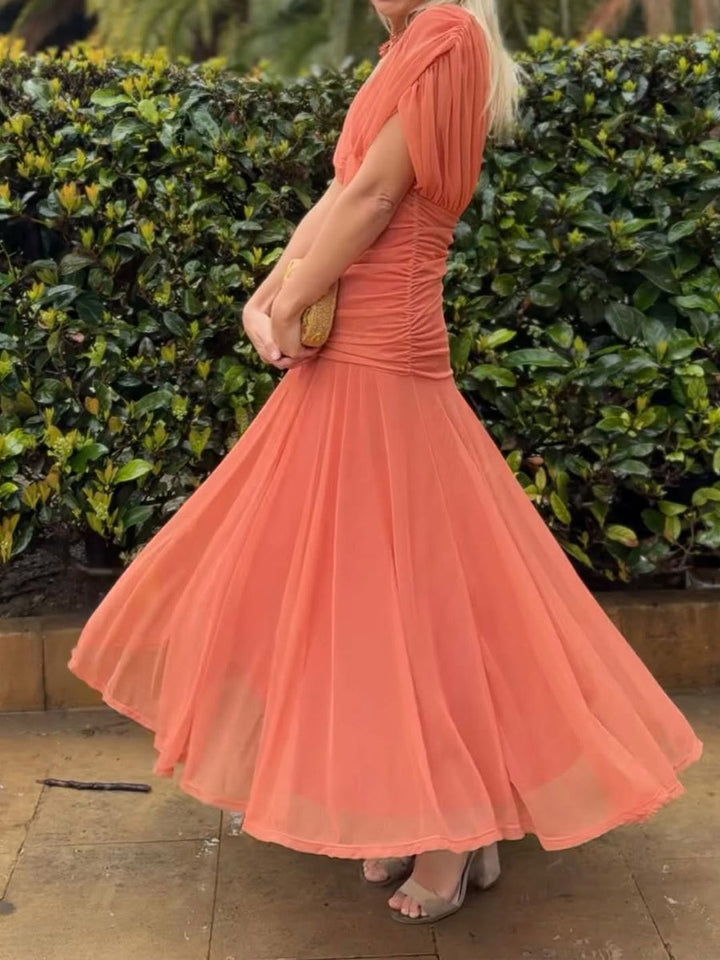 VELISSE – ELEGANT FLOWING MIDI DRESS