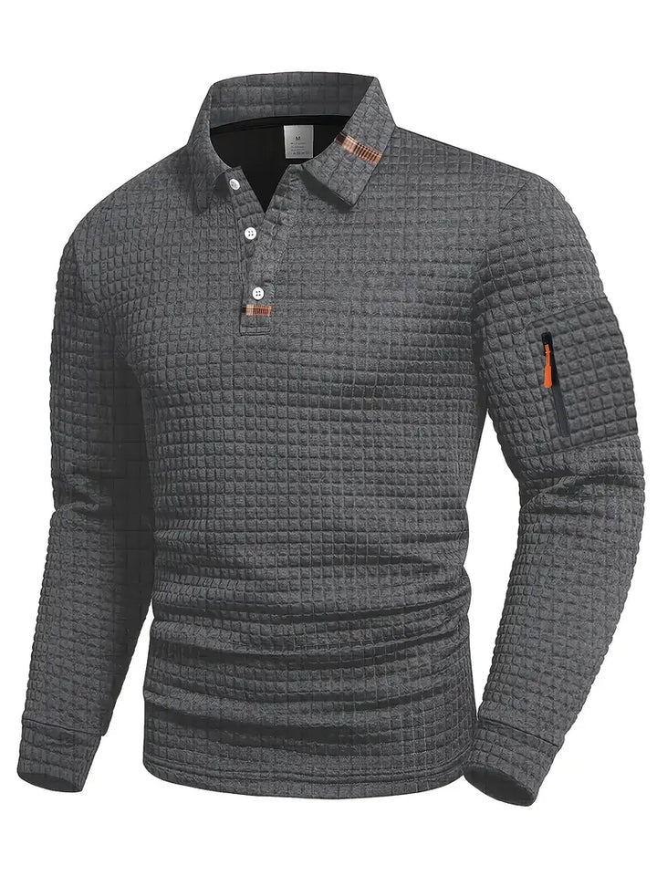 EPHRAIM – TEXTURED POLO SHIRT