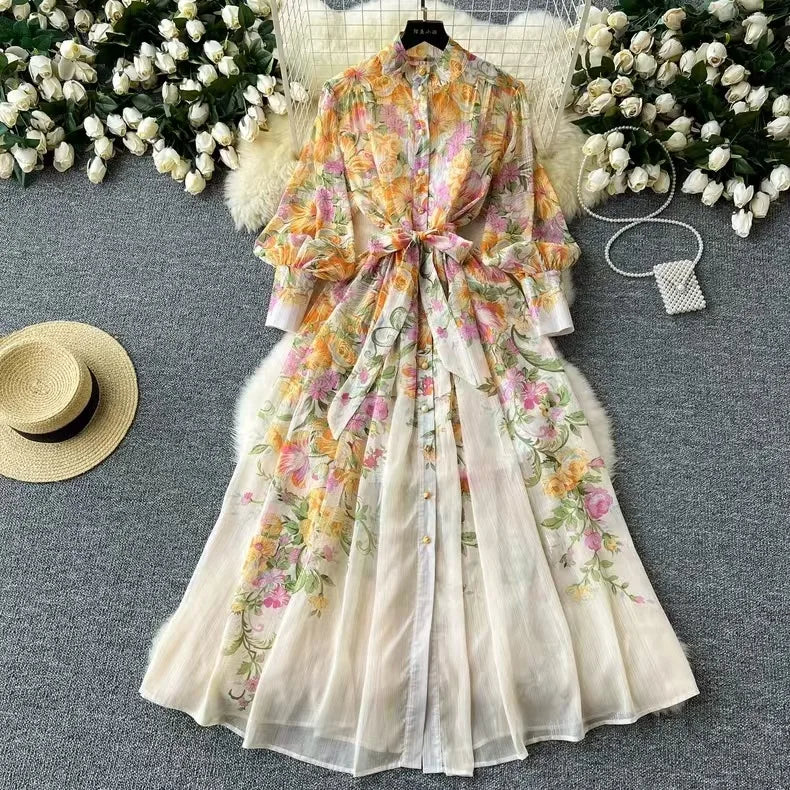 AURALIE – BOHO FLORAL SUMMER DRESS