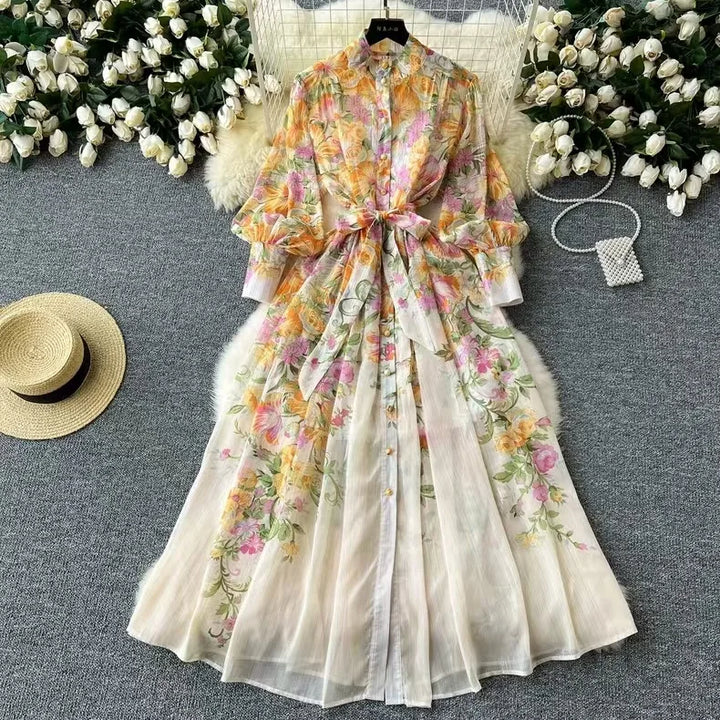 AURALIE – BOHO FLORAL SUMMER DRESS