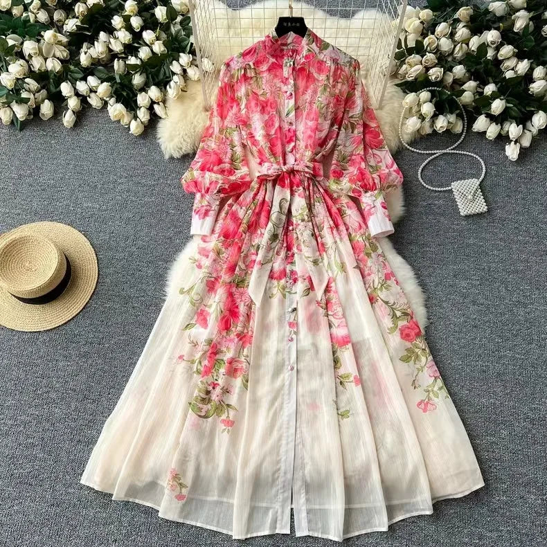 AURALIE – BOHO FLORAL SUMMER DRESS