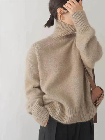 Amaya - Luxe Cashmere Turtleneck Sweater