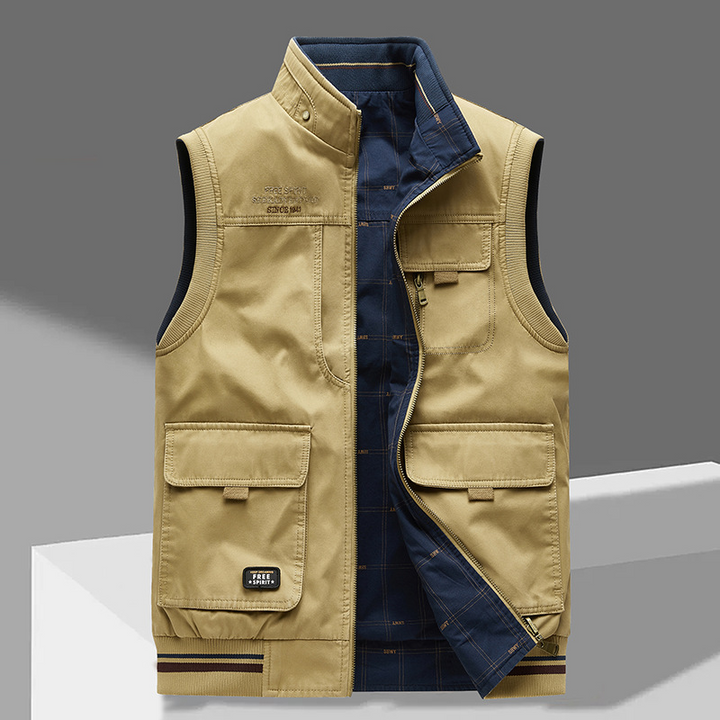 ARIVELLE – SLEEVELESS VEST WITH MULTI POCKET