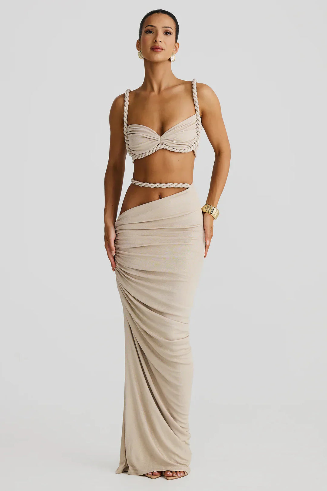 AURISTRA – ZENAYA TWISTED TWO-PIECE EVENING SET