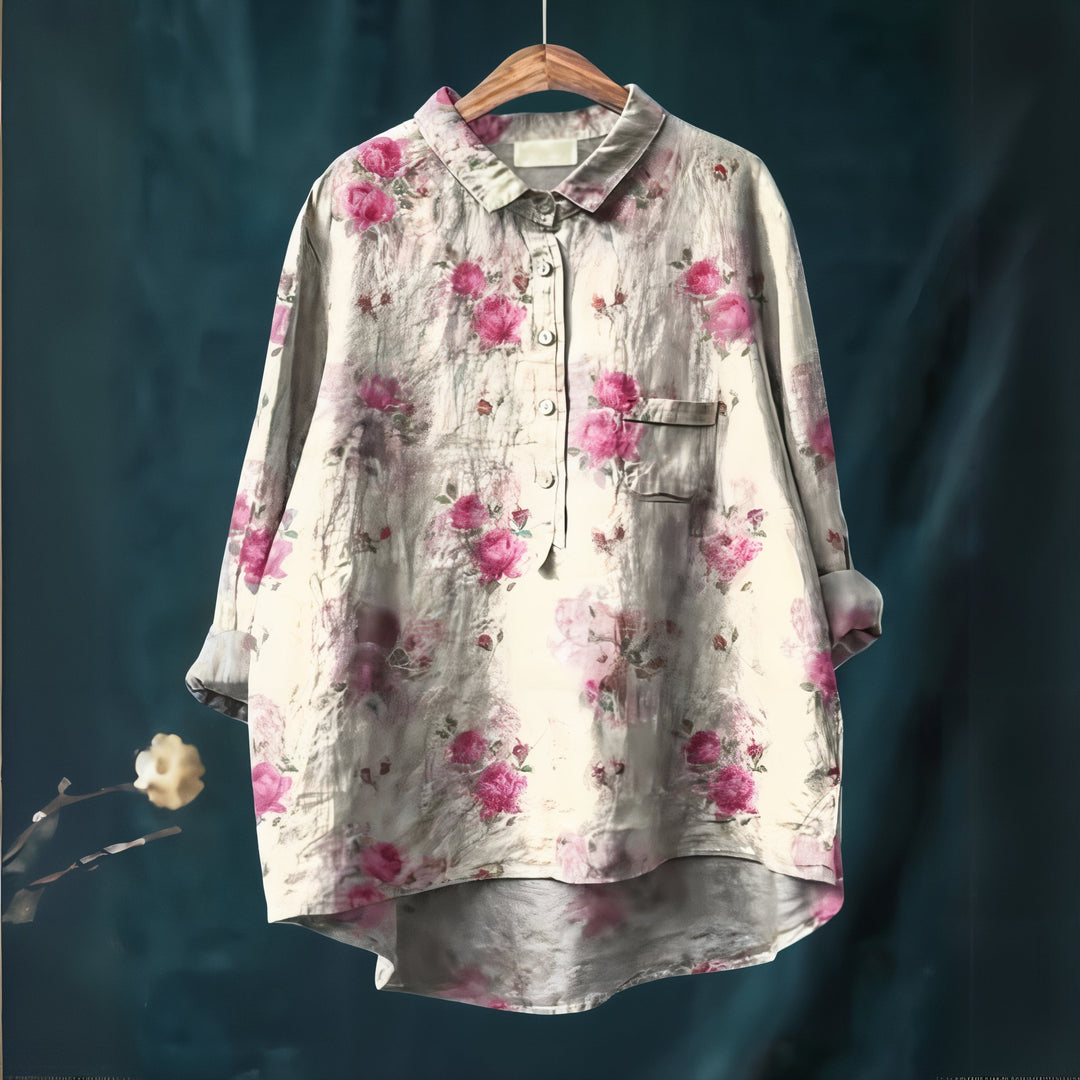 Fiona - Blouse with Romantic Floral Print