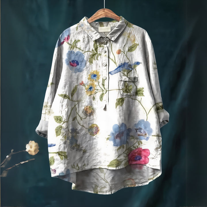 Fiona - Blouse with Romantic Floral Print