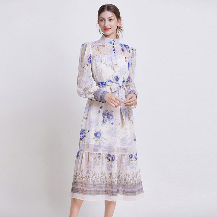 ZEHLIA – ELEGANT FLORAL CHIFFON DRESS