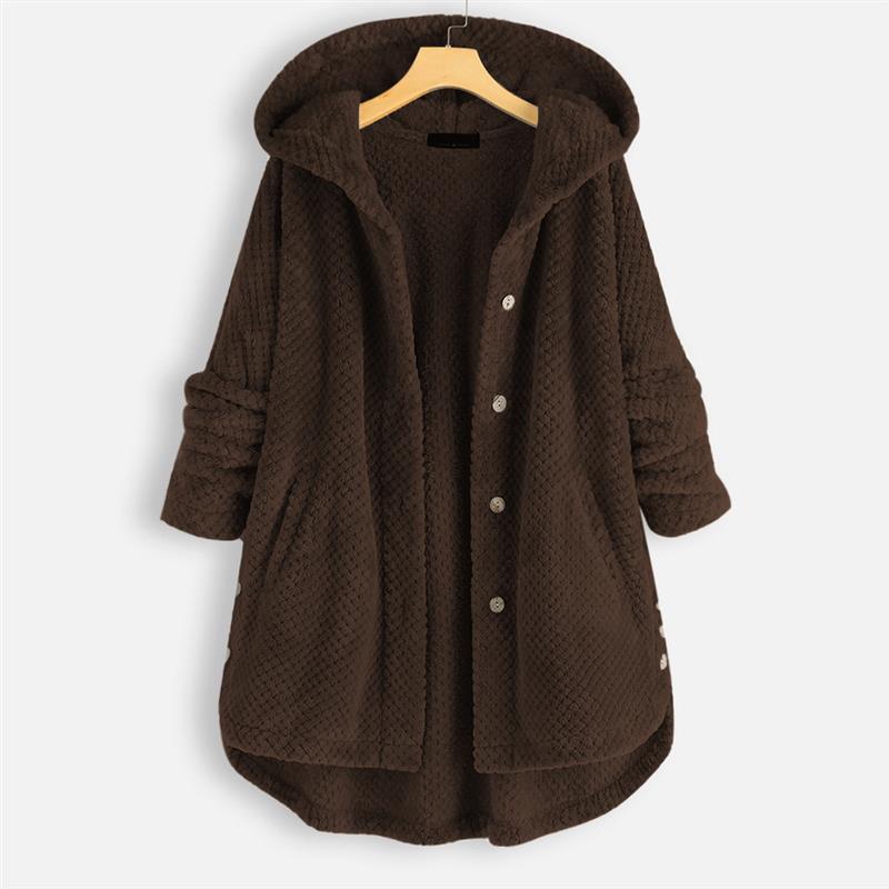 Serenovelle  – WINTER HOODED DOUBLE-FACED FLEECE COAT