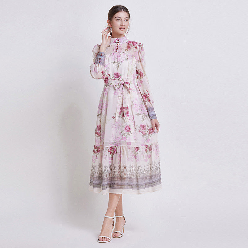 ZEHLIA – ELEGANT FLORAL CHIFFON DRESS