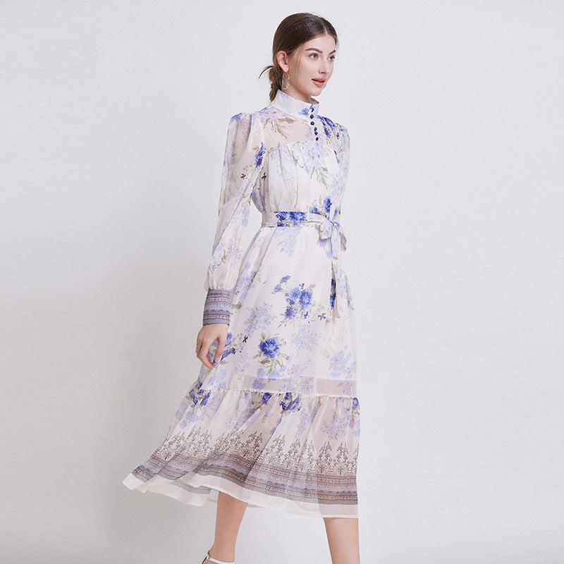 ZEHLIA – ELEGANT FLORAL CHIFFON DRESS