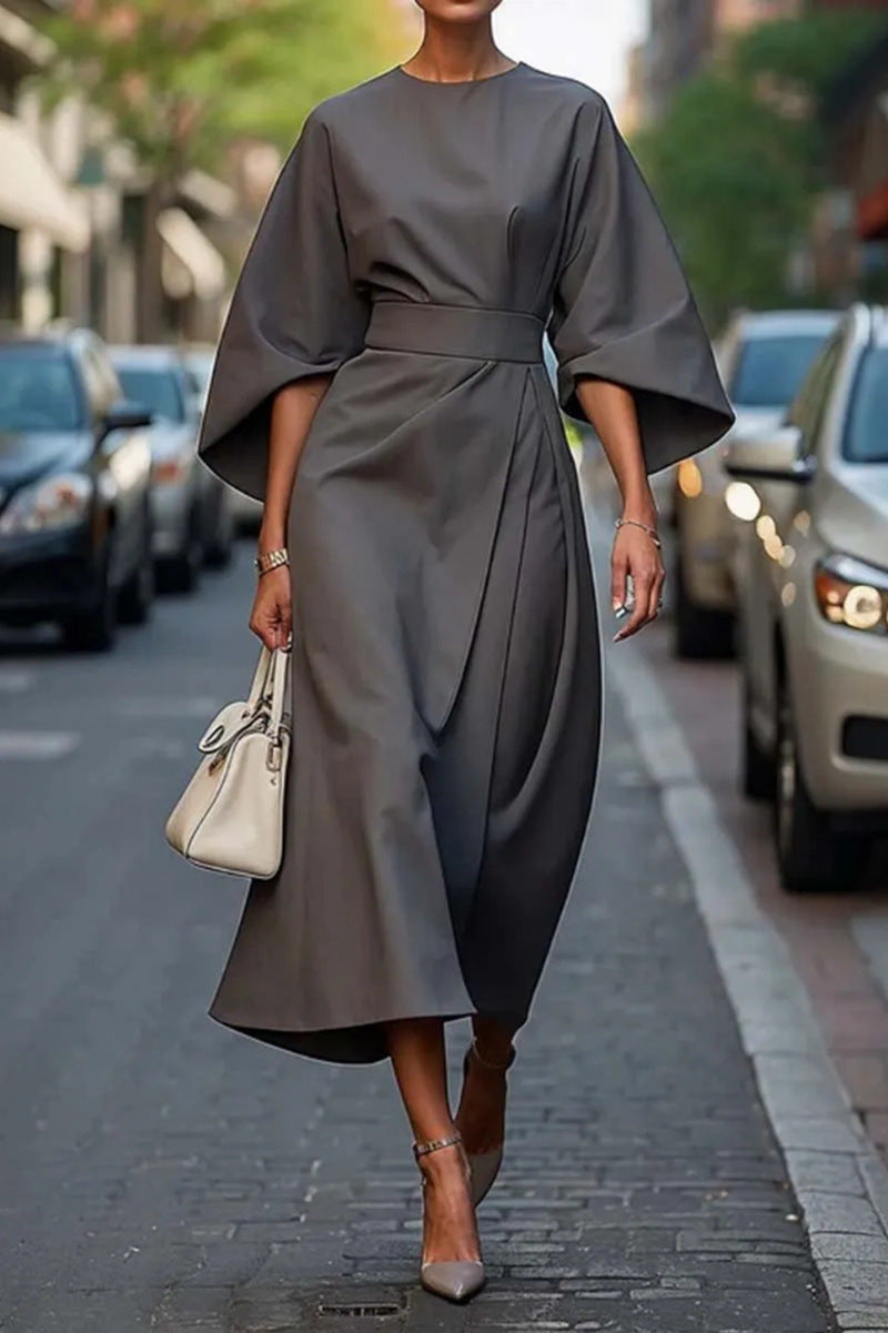 JULIETTE - STYLISH BELTED DRESS LOOK