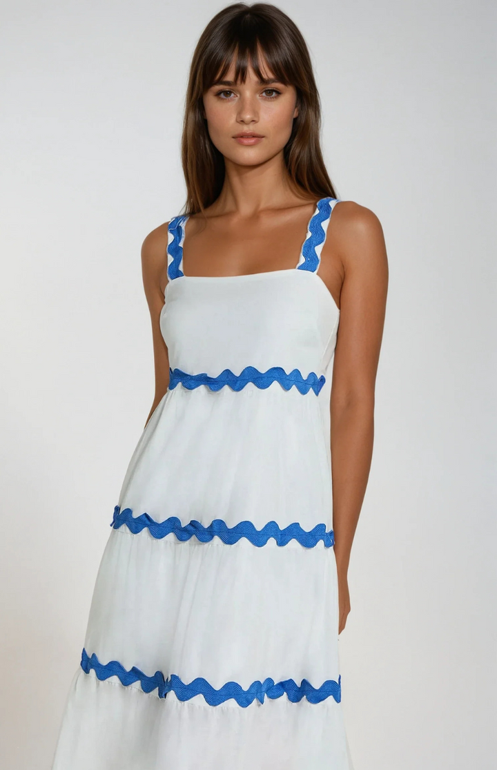 The Wavy Charm Midi Dress