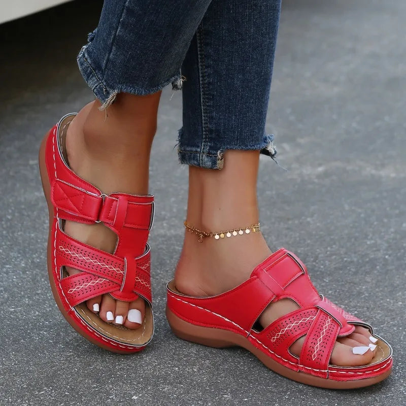 Gaia | Women's Vintage Orthopedic Wedge Sandals