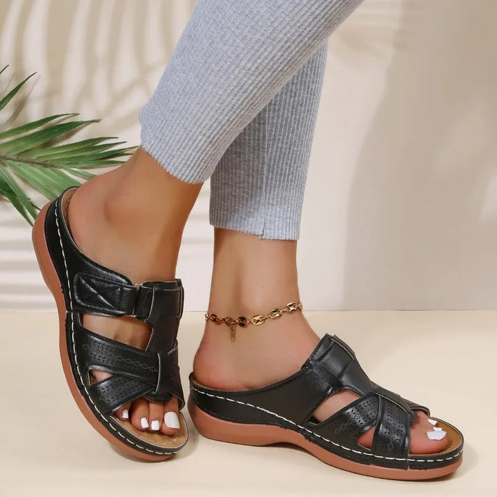 Gaia | Women's Vintage Orthopedic Wedge Sandals