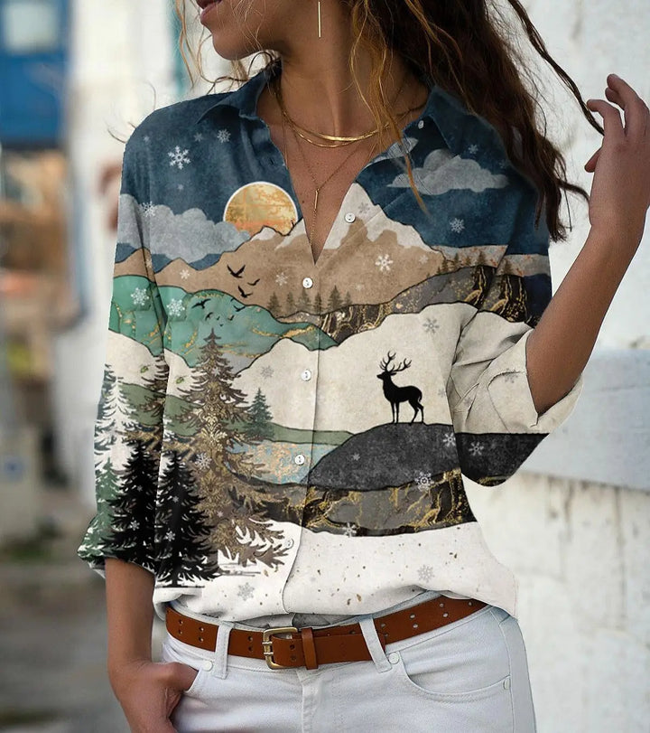 IRAVELLEA – CASUAL PRINTED BLOUSE