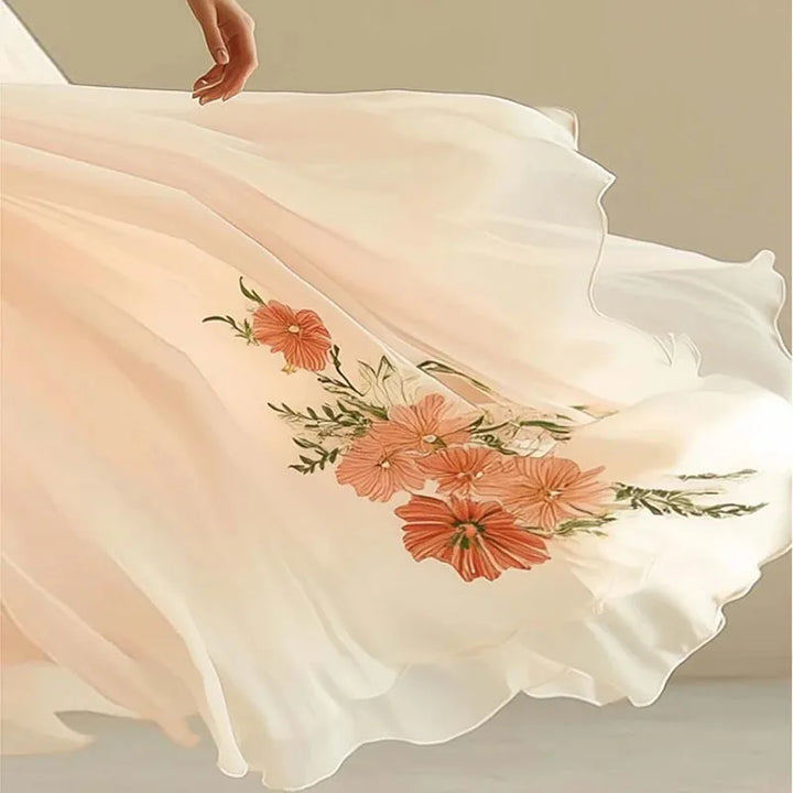 LUMIELLA – ELEGANT HIGH WAIST V-NECK PARTY DRESS