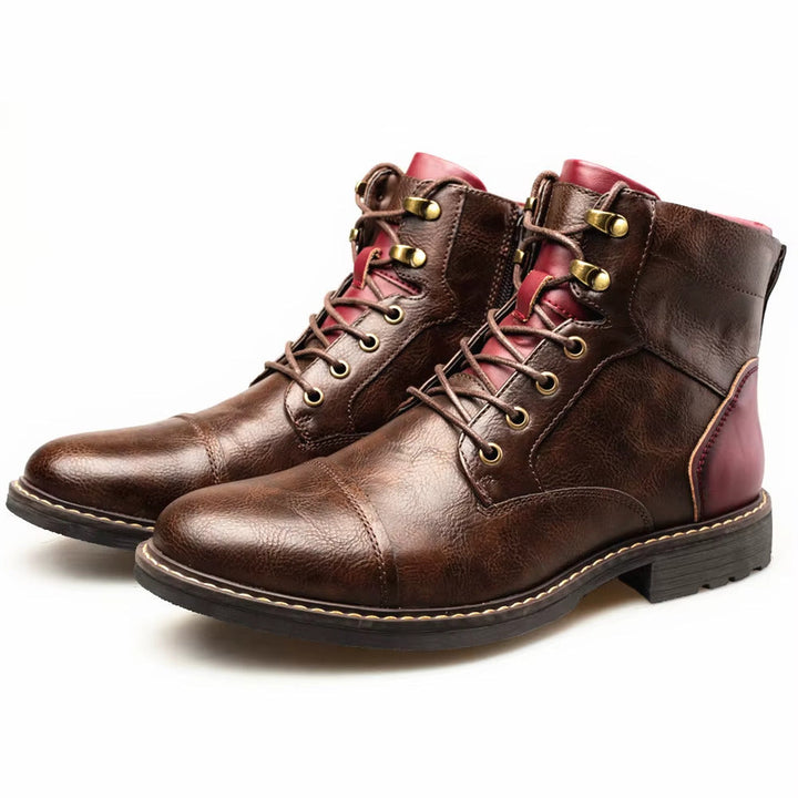 Sophisticated Comfort Leather Oxford Boots