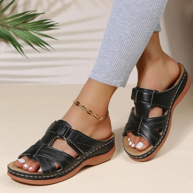 Gaia | Women's Vintage Orthopedic Wedge Sandals
