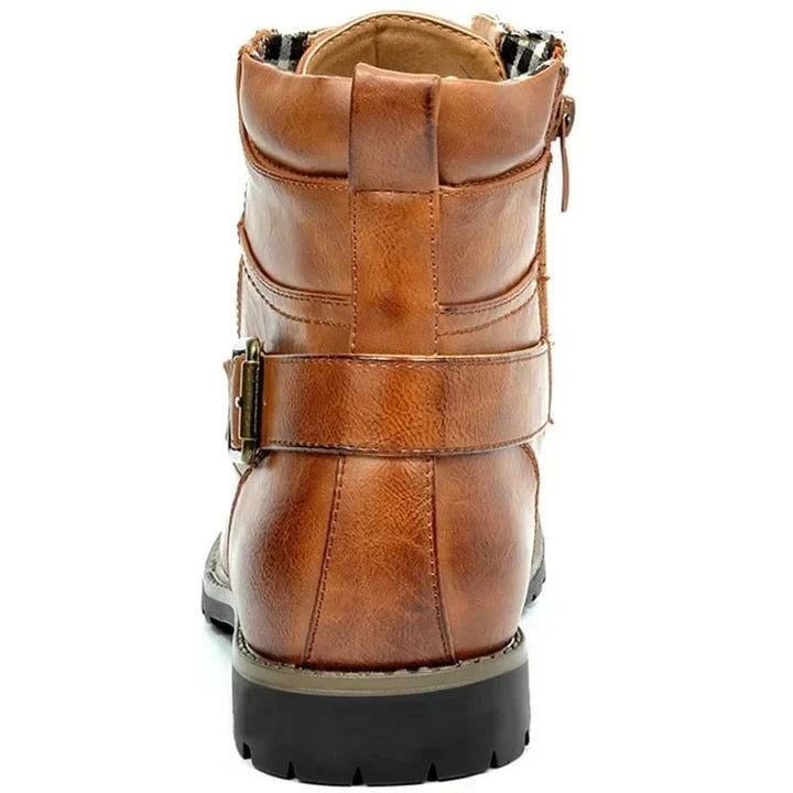 Rugged Elegance Leather Boots