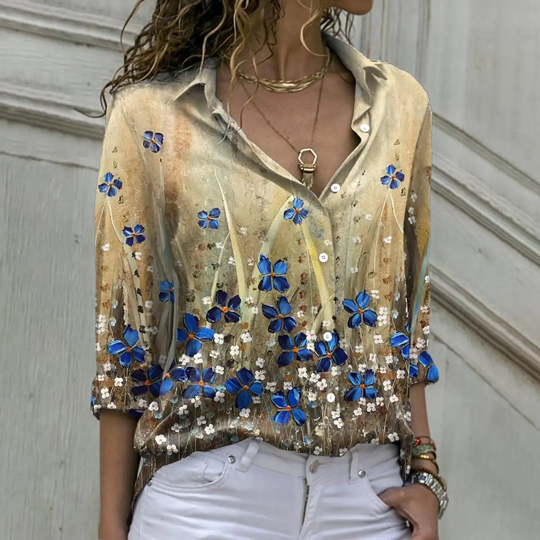IRAVELLEA – CASUAL PRINTED BLOUSE