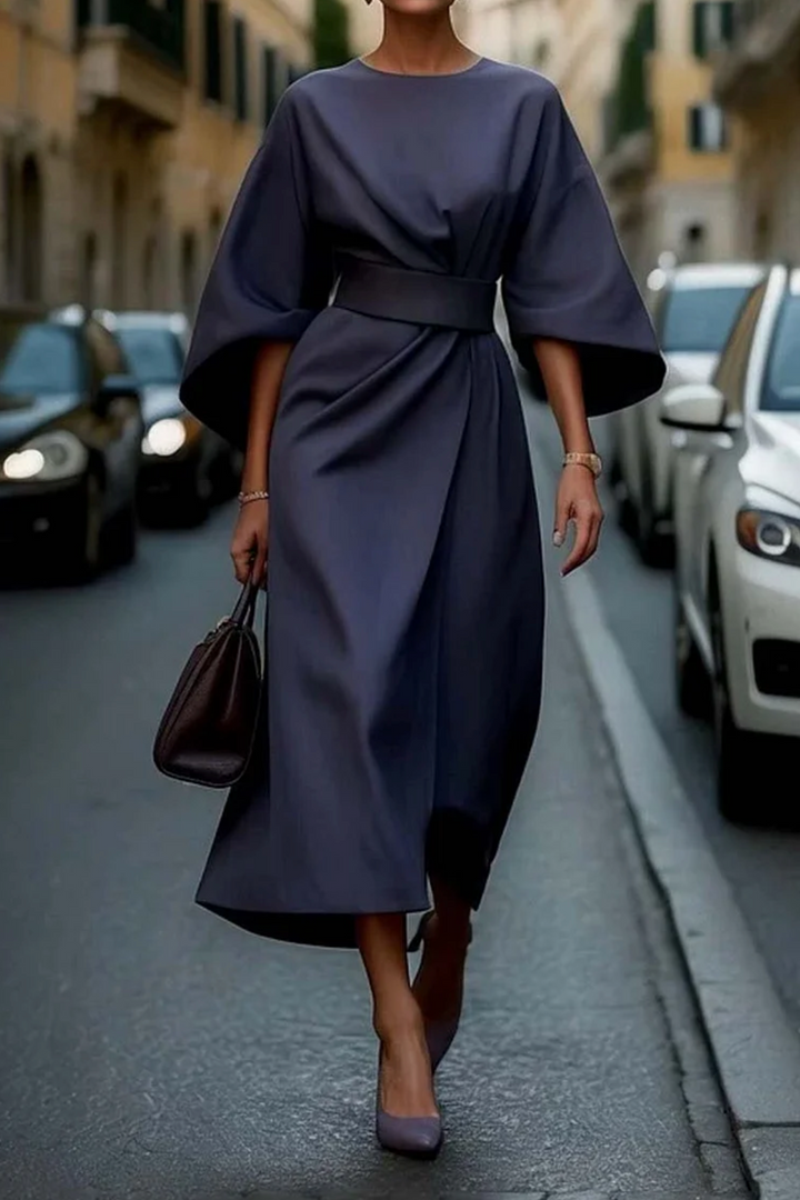 Sophia | Stylish Elegant  Wrap Midi Dress