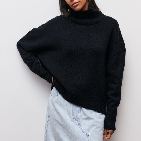 Tracey  - Oversized Turtleneck Sweater