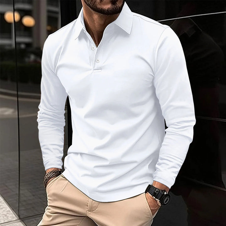 EZRA – RELAXED LONG-SLEEVE POLO