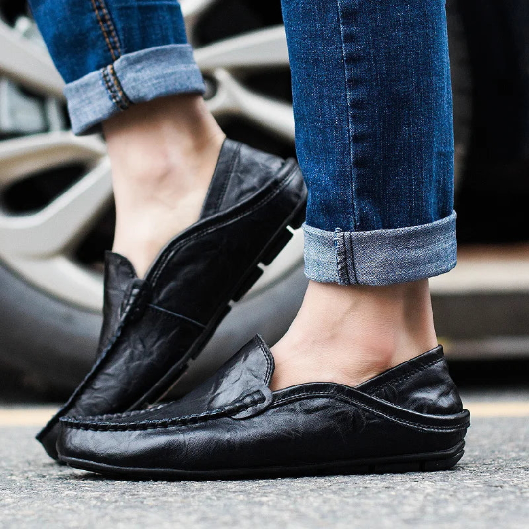 Effortless Elegance Leather Loafers