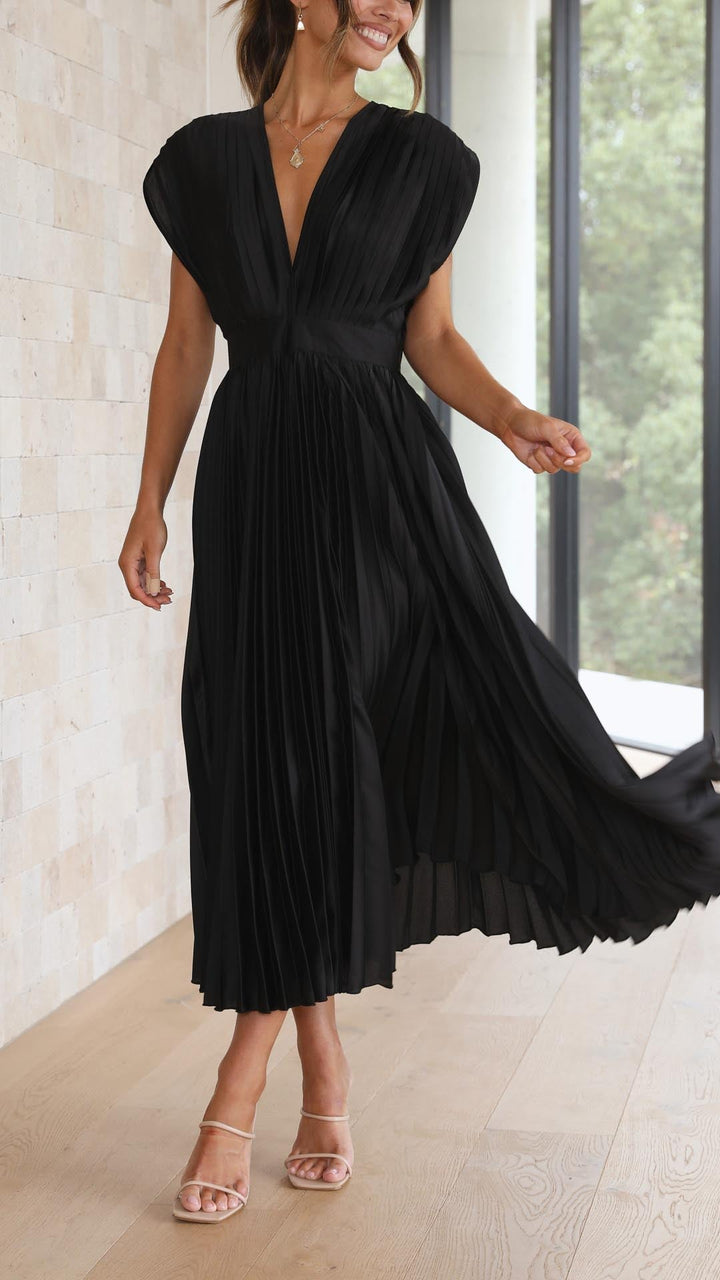 ZENIVIRA – PLEATED MAXI DRESS