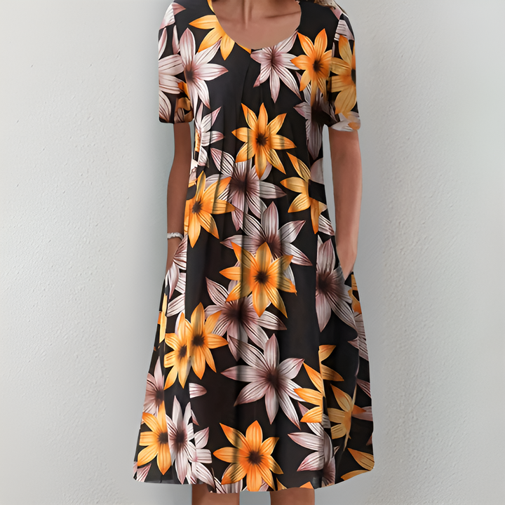 ELARINYA – TIMELESS BLOOM FLORAL DRESS