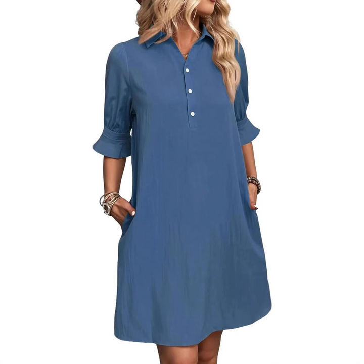 ALETHEA – ELEGANCE BUTTON-DOWN DRESS